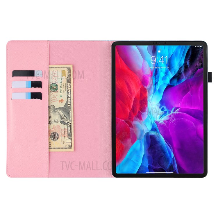 Full Protection Pattern Printing Leather Tablet Case for iPad Pro 10.5-inch (2017)/Air 10.5 inch (2019)/10.2 (2020)/(2019) - Red/Purple/Green-5