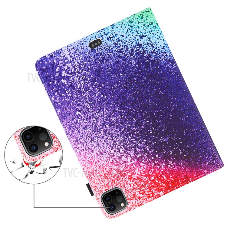 Full Protection Pattern Printing Leather Tablet Case for iPad Pro 10.5-inch (2017)/Air 10.5 inch (2019)/10.2 (2020)/(2019) - Red/Purple/Green-6