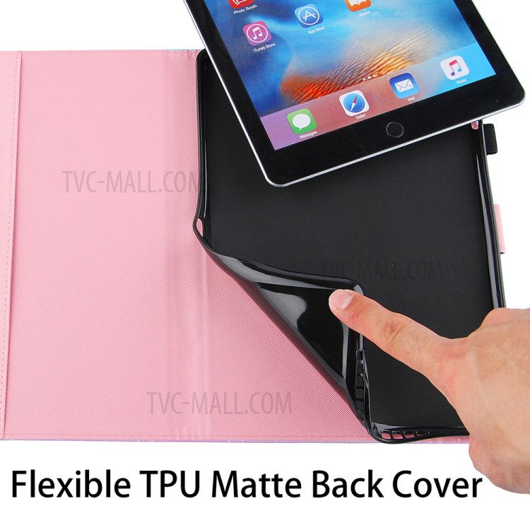 Full Protection Pattern Printing Leather Tablet Case for iPad Pro 10.5-inch (2017)/Air 10.5 inch (2019)/10.2 (2020)/(2019) - Red/Purple/Green-9