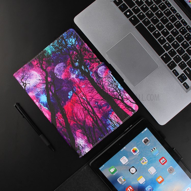 Full Protection Pattern Printing Leather Tablet Case for iPad Pro 10.5-inch (2017)/Air 10.5 inch (2019)/10.2 (2020)/(2019) - Starry Sky-7