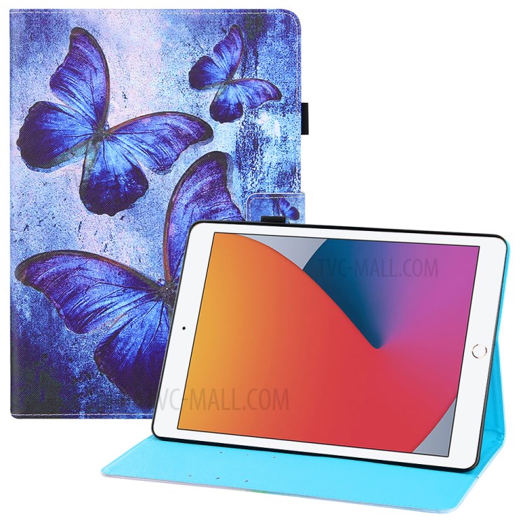 Pattern Printing Full Protection Leather Tablet Case for iPad Pro 11-inch (2020)/(2018)/Air (2020) - Butterflies-1
