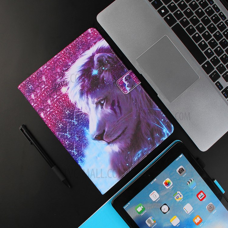 Pattern Printing Full Protection Leather Tablet Case for iPad Pro 11-inch (2020)/(2018)/Air (2020) - Lion-7