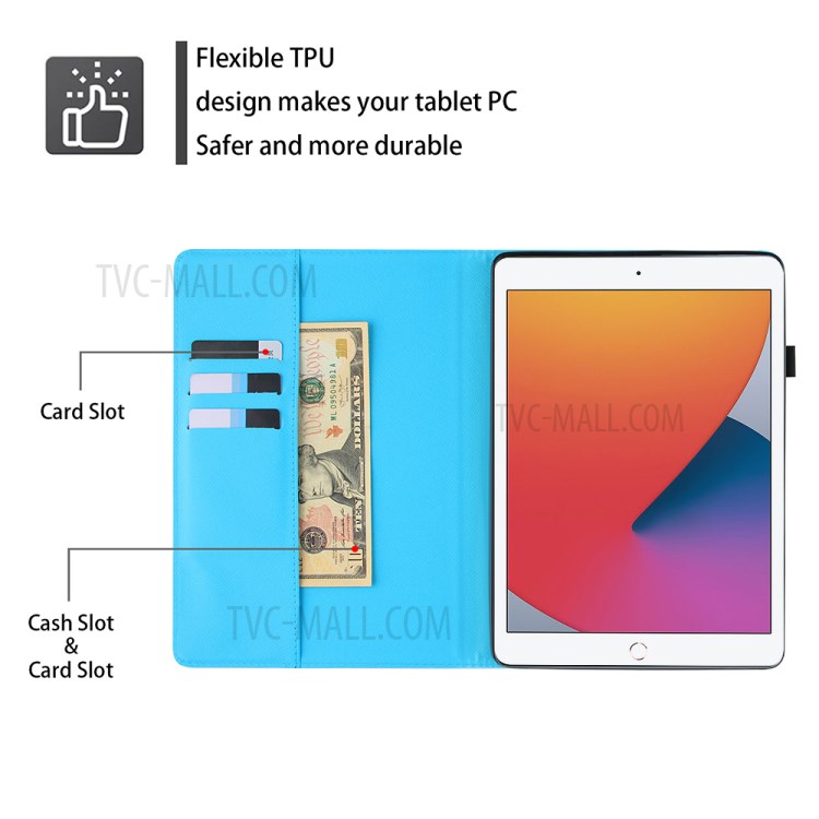 Pattern Printing Full Protection Leather Tablet Case for iPad Pro 11-inch (2020)/(2018)/Air (2020) - Lion-8