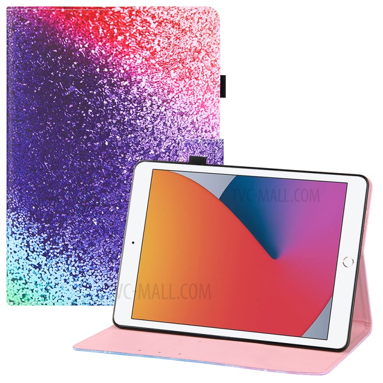 Pattern Printing Full Protection Leather Tablet Case for iPad Pro 11-inch (2020)/(2018)/Air (2020) - Red/Purple/Green-1
