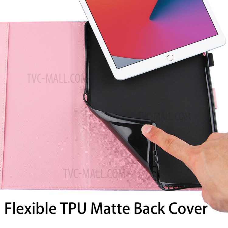 Pattern Printing Full Protection Leather Tablet Case for iPad Pro 11-inch (2020)/(2018)/Air (2020) - Red/Purple/Green-9