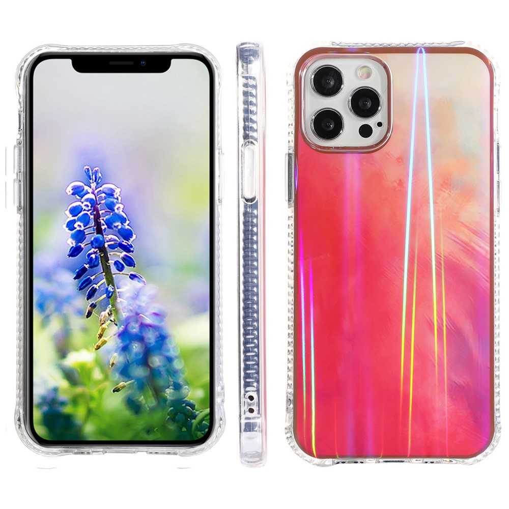 Rendering Watercolor Pattern IMD Design TPU Phone Shell Cover for iPhone 12/12 Pro - Style A-1