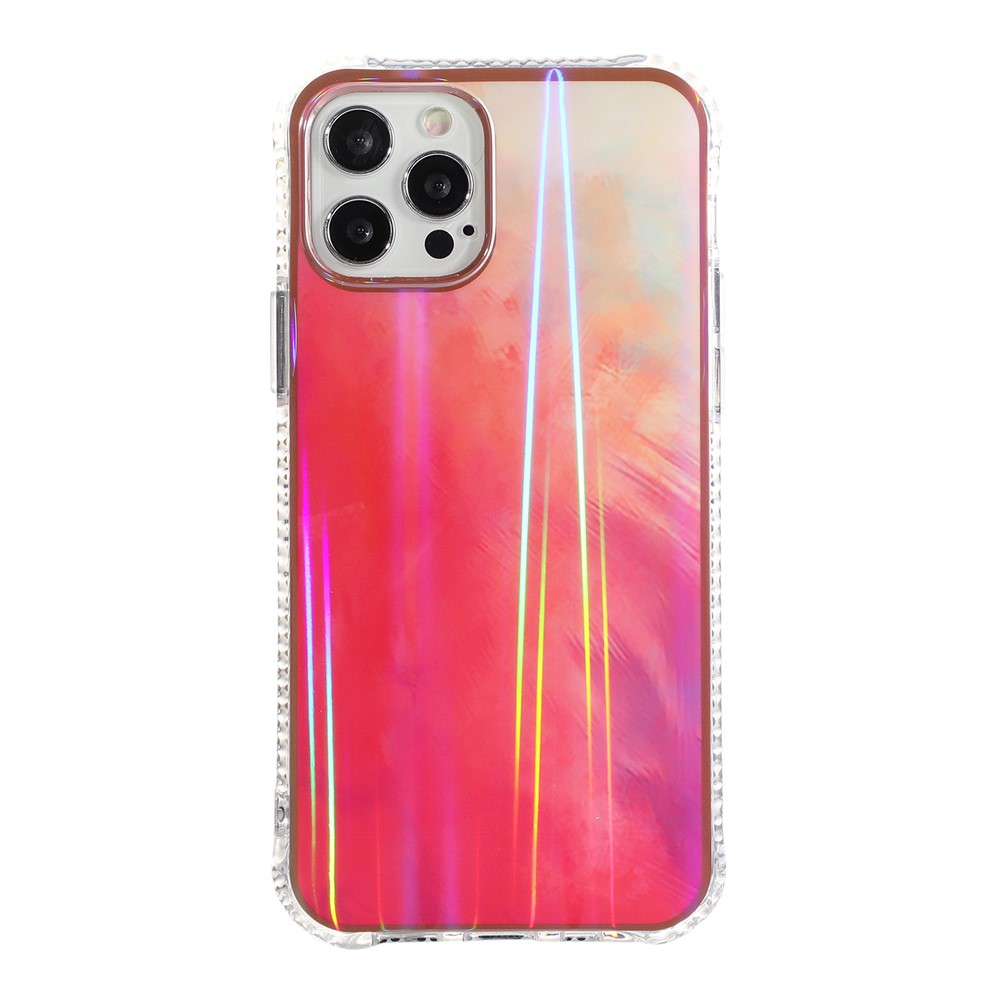 Rendering Watercolor Pattern IMD Design TPU Phone Shell Cover for iPhone 12/12 Pro - Style A-3