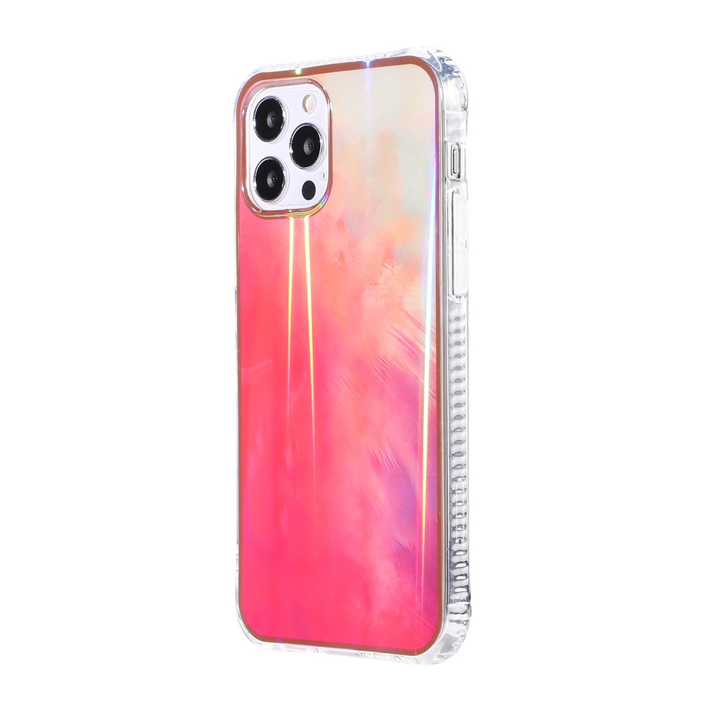 Rendering Watercolor Pattern IMD Design TPU Phone Shell Cover for iPhone 12/12 Pro - Style A-4