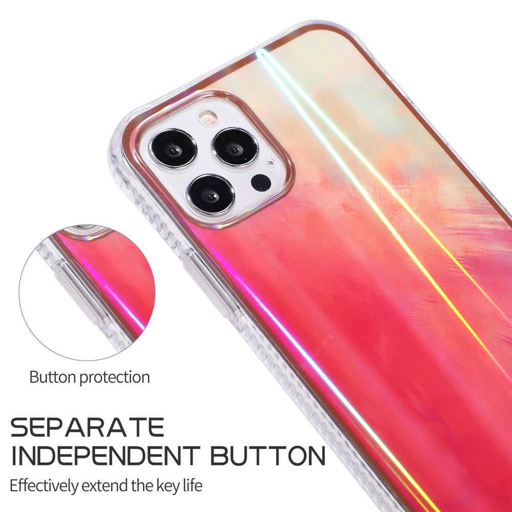 Rendering Watercolor Pattern IMD Design TPU Phone Shell Cover for iPhone 12/12 Pro - Style A-5
