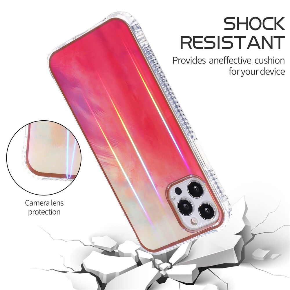 Rendering Watercolor Pattern IMD Design TPU Phone Shell Cover for iPhone 12/12 Pro - Style A-6