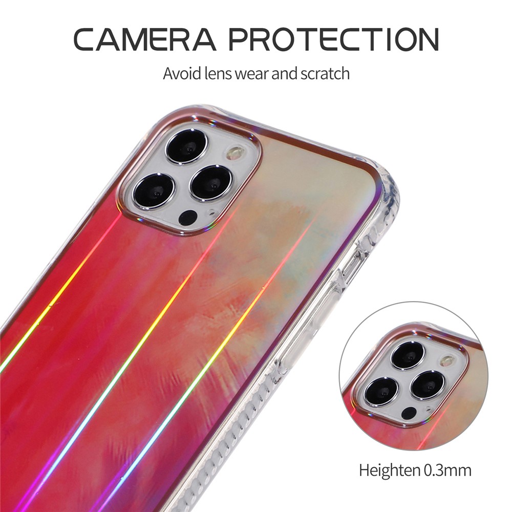 Rendering Watercolor Pattern IMD Design TPU Phone Shell Cover for iPhone 12/12 Pro - Style A-7