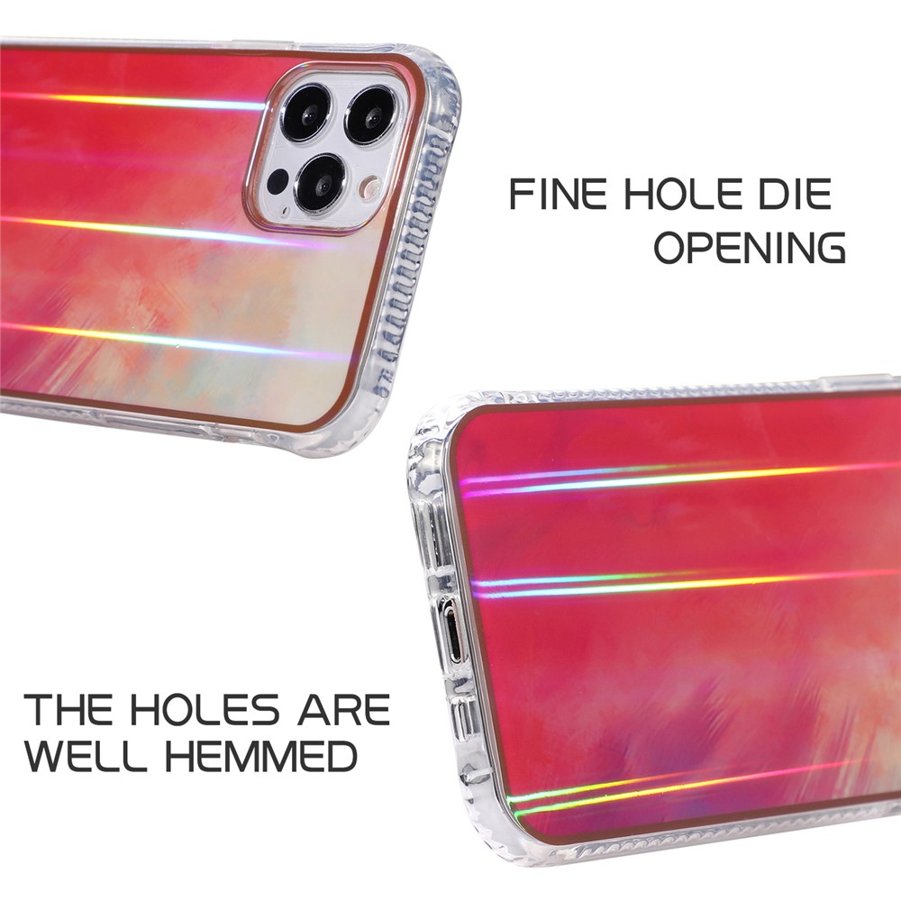 Rendering Watercolor Pattern IMD Design TPU Phone Shell Cover for iPhone 12/12 Pro - Style A-8