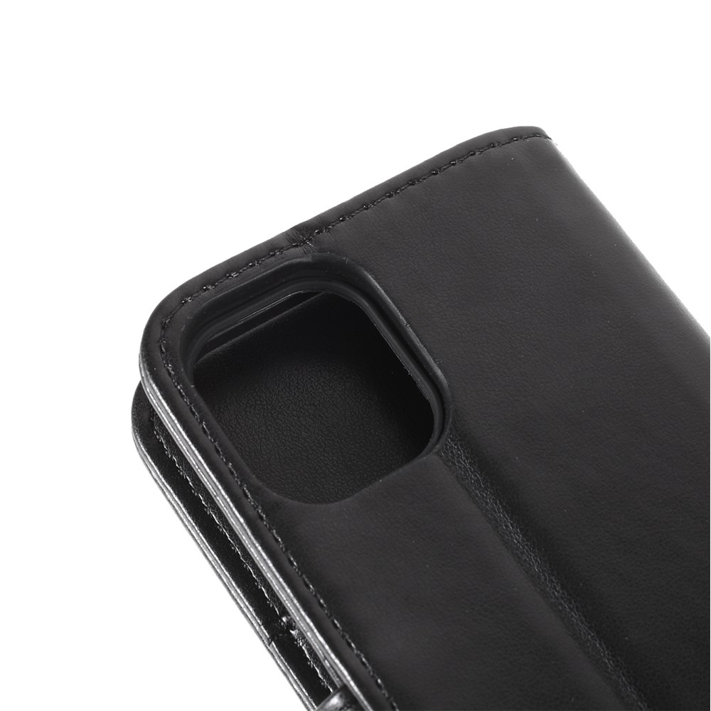 Card Holder Leather Wallet Phone Case with Supporting Stand for iPhone 12 Mini-11