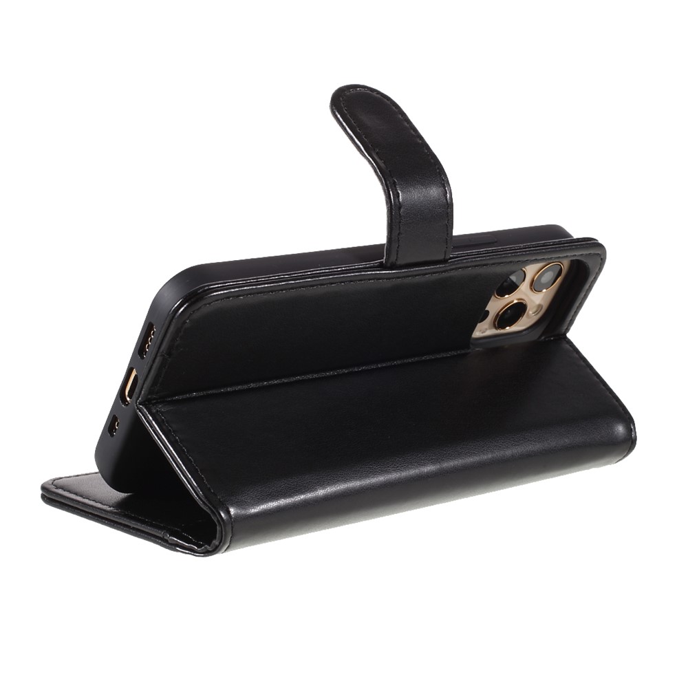 Magnetic Clasp Stand Leather Wallet Stand Phone Shell Case for iPhone 12 Pro Max-9
