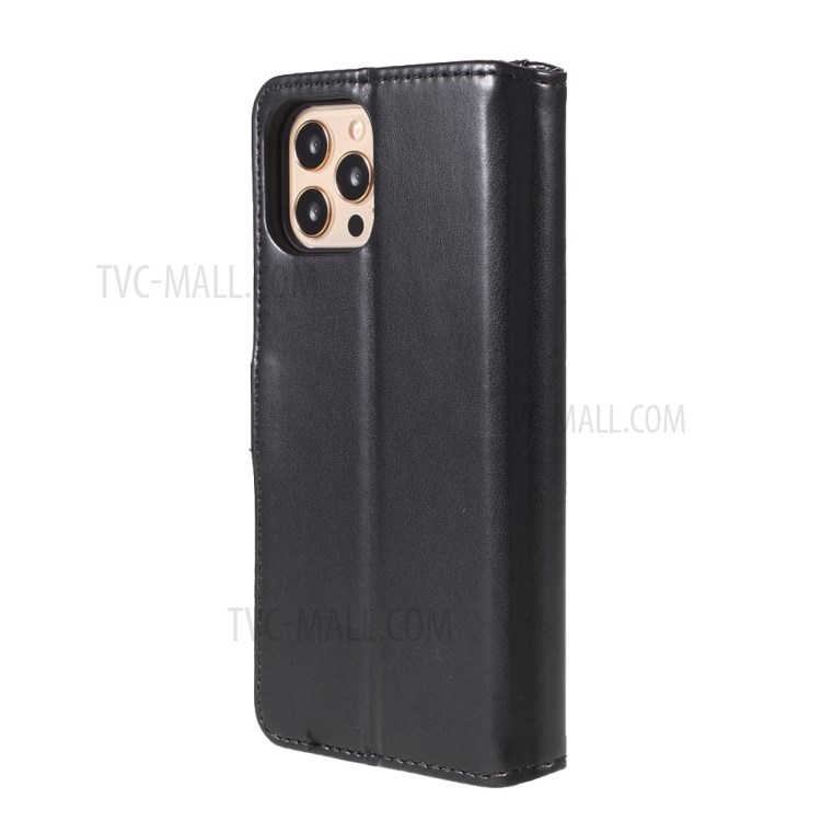 Magnetic Clasp Stand Leather Shell Case for iPhone 12 Pro / iPhone 12-3