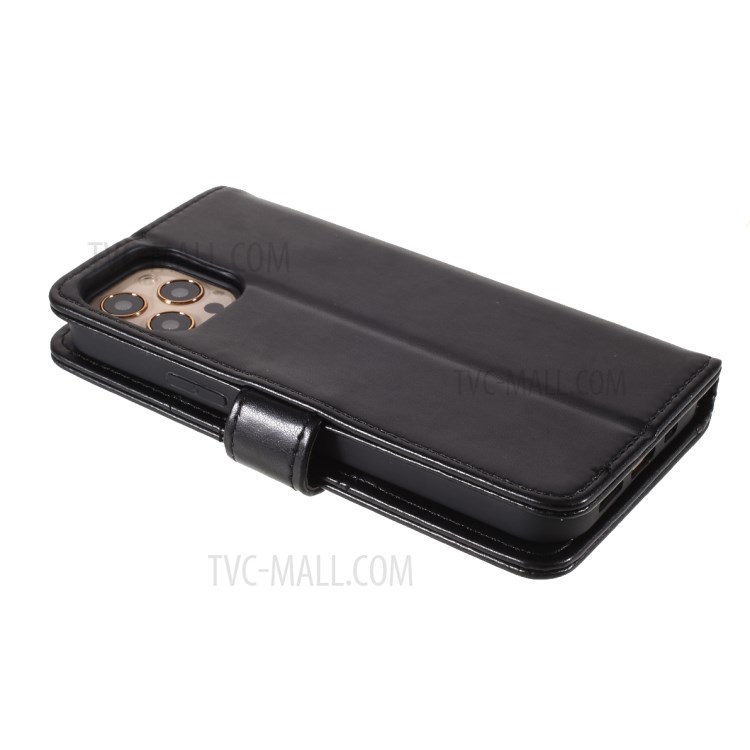 Magnetic Clasp Stand Leather Shell Case for iPhone 12 Pro / iPhone 12-5