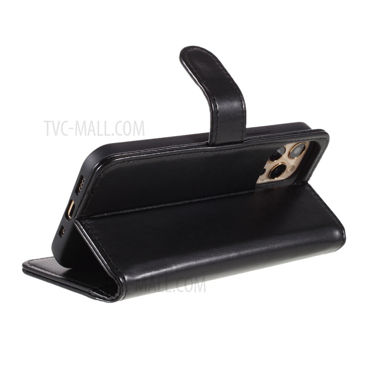 Magnetic Clasp Stand Leather Shell Case for iPhone 12 Pro / iPhone 12-9