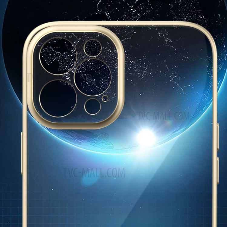 Lens Protection Electroplated Phone Case Soft TPU Back Cover for iPhone 12 Pro - Green-10