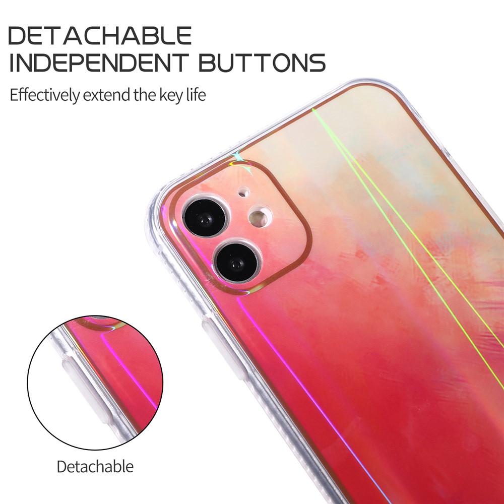 Rendering Watercolor Pattern TPU Phone Protective Case Shell for iPhone 11 6.1 inch - Style A-2