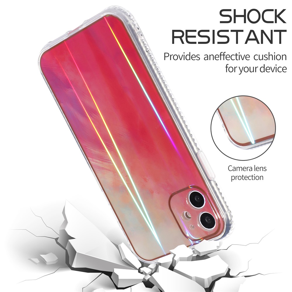 Rendering Watercolor Pattern TPU Phone Protective Case Shell for iPhone 11 6.1 inch - Style A-3