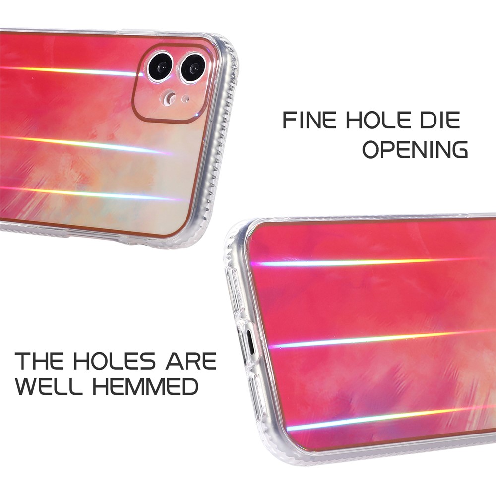 Rendering Watercolor Pattern TPU Phone Protective Case Shell for iPhone 11 6.1 inch - Style A-5