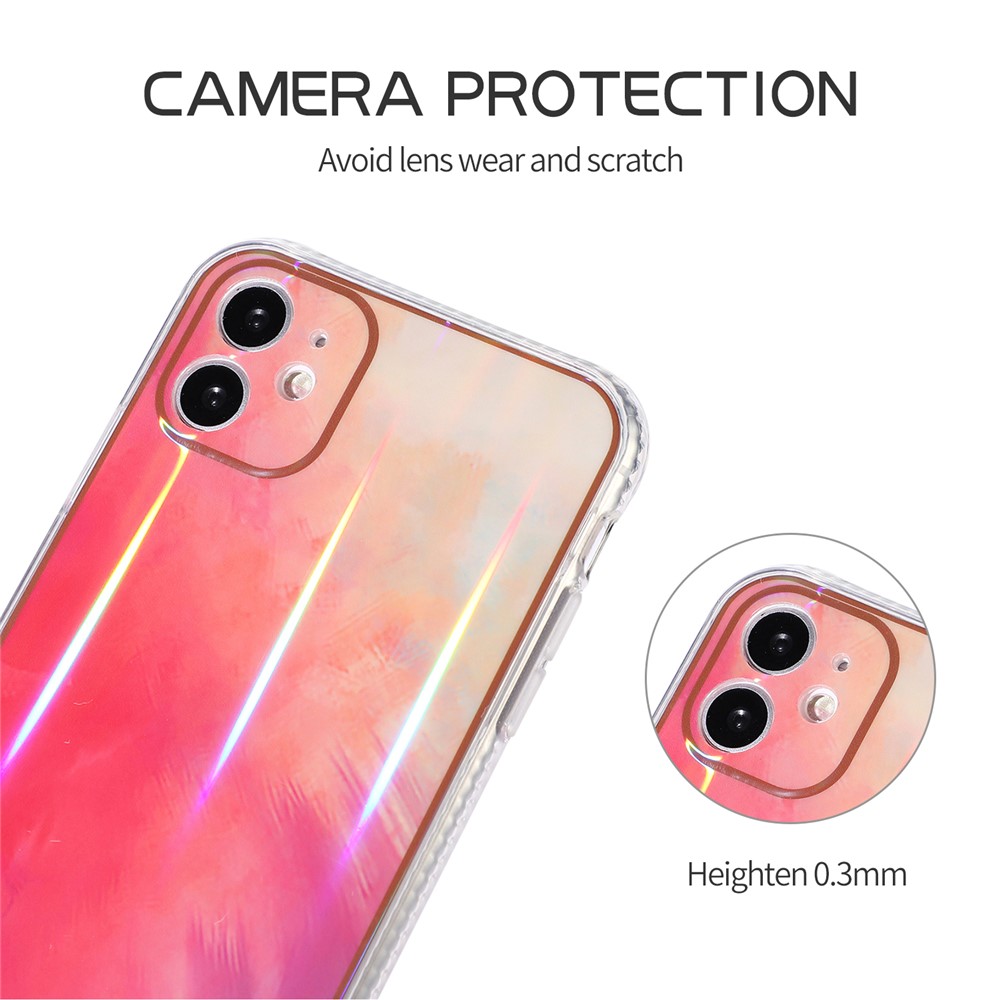 Rendering Watercolor Pattern TPU Phone Protective Case Shell for iPhone 11 6.1 inch - Style A-6