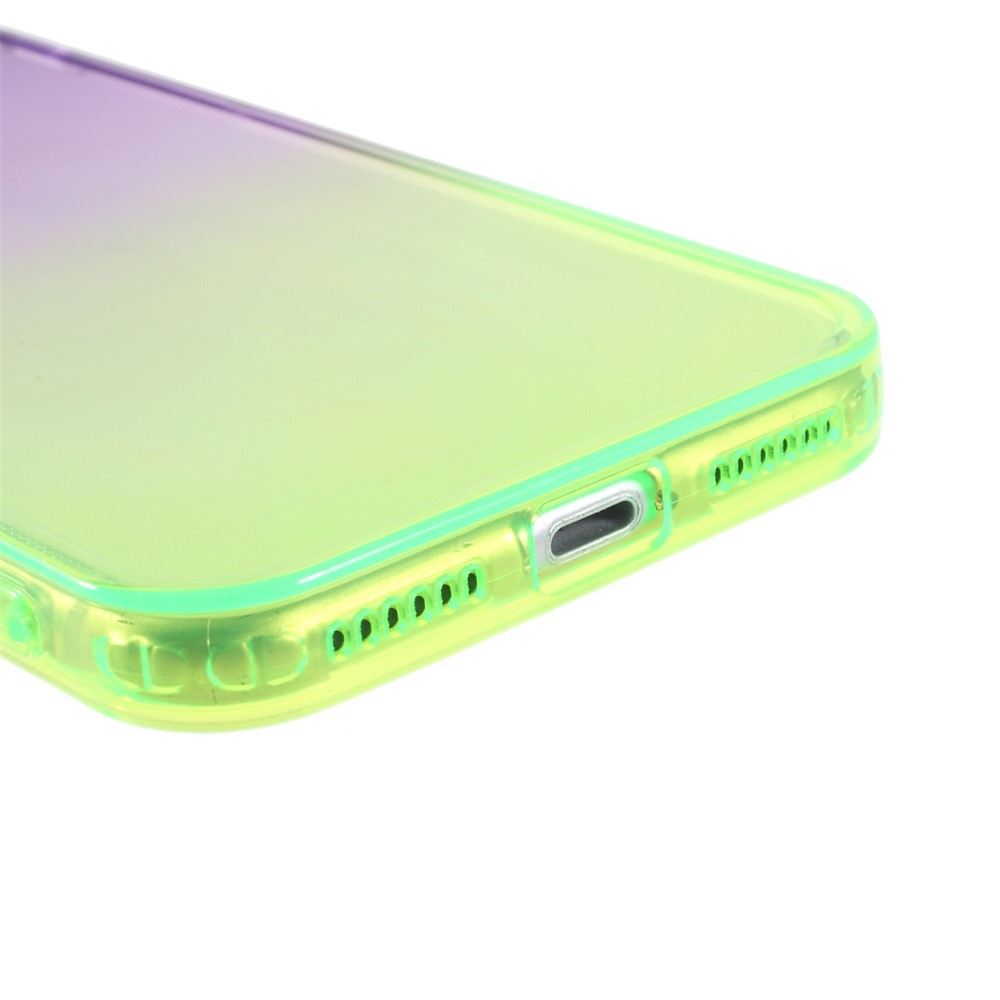 Shockproof Gradient Color TPU Phone Protective Shell Case for iPhone 7 4.7 inch / 8 8 4.7 inch / SE (2nd Generation) - Purple Green-6