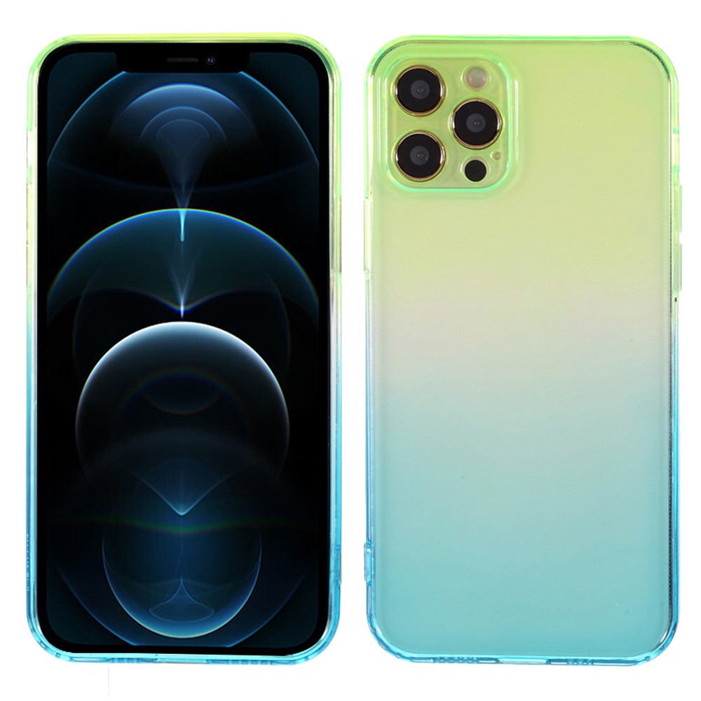 Wholesale Gradient Color Anti Fall Tpu Phone Case Cover For Iphone 12 Pro Max Green Blue From China Tvc Mall Com