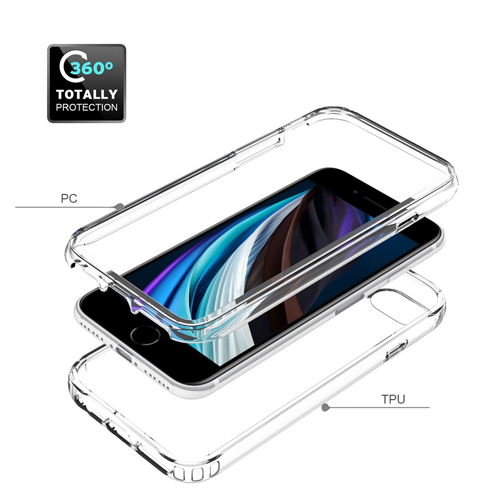 High Transmittance Hybrid Phone Case Cover for iPhone 6 4.7-inch / 7 4.7 inch / 8 4.7 inch / SE (2nd Generation) - Transparent-2