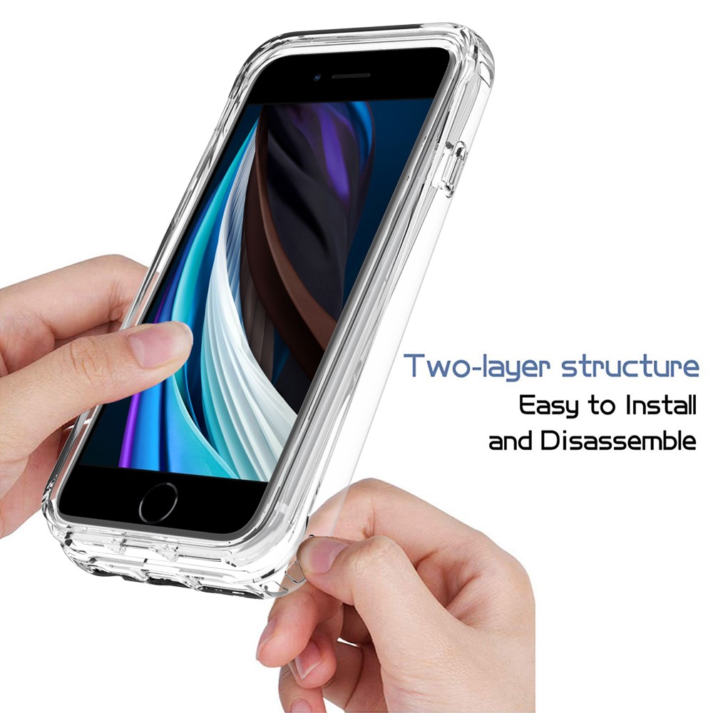 High Transmittance Hybrid Phone Case Cover for iPhone 6 4.7-inch / 7 4.7 inch / 8 4.7 inch / SE (2nd Generation) - Transparent-5