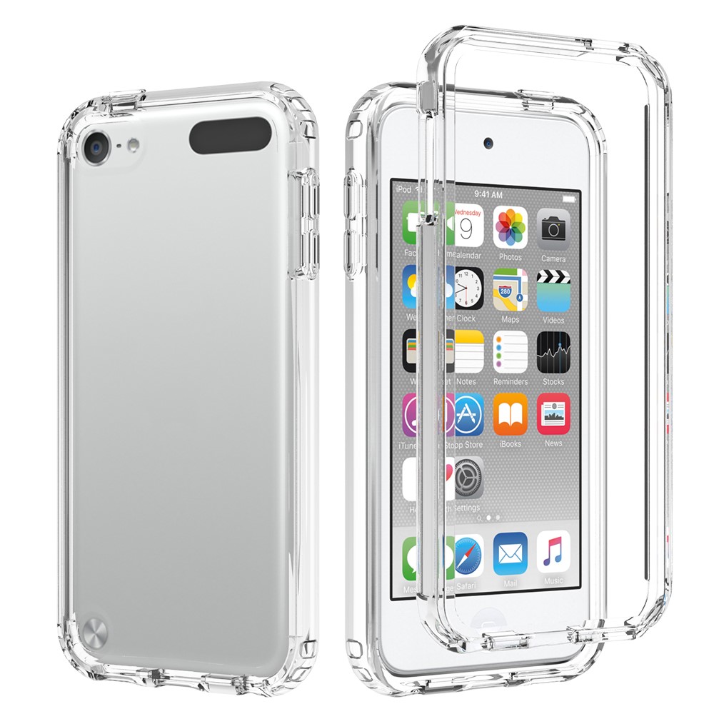 High Transmittance Hybrid Shockproof Phone Protector Case Cover for iPod Touch 5 / 6 / 7 - Transparent-7