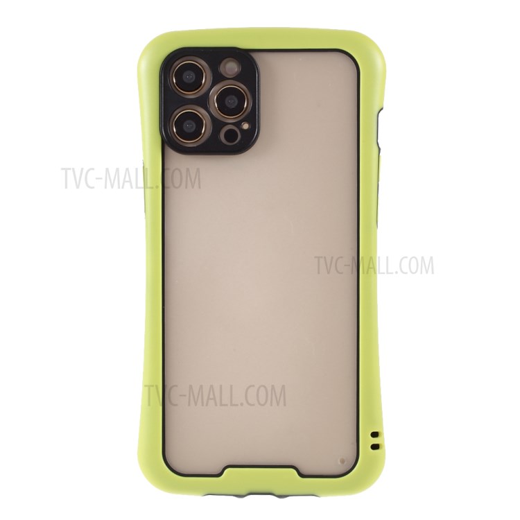 Точная Талия Стиль Точная Камера Вырезанный TPU + PC Защитник Чехол Для IPhone 12 Pro Max 6,7 Дюйма - Зеленый-2