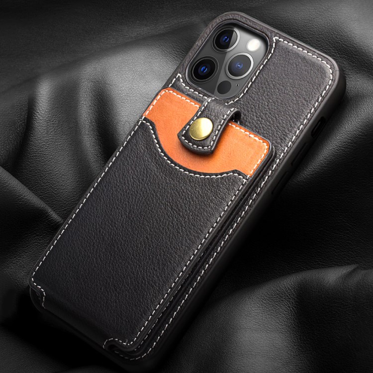 Киалино Бизнес Стиль Кожи + TPU Телефонный Чехол С Держателем Карты Для IPhone 12/12 Pro-10