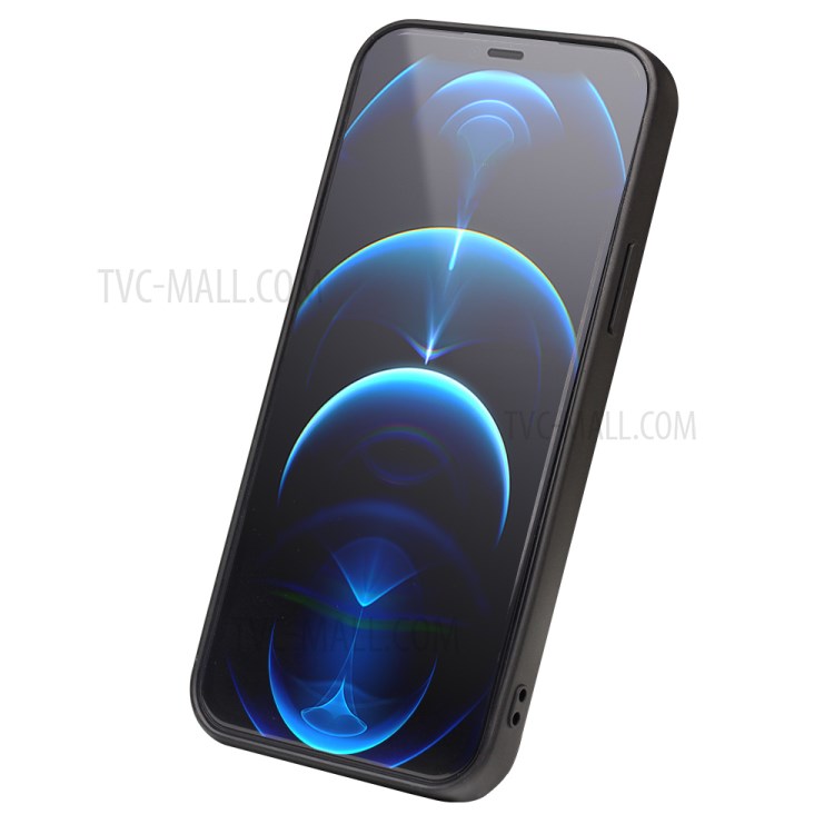 Киалино Бизнес Стиль Кожи + TPU Телефонный Чехол С Держателем Карты Для IPhone 12/12 Pro-3