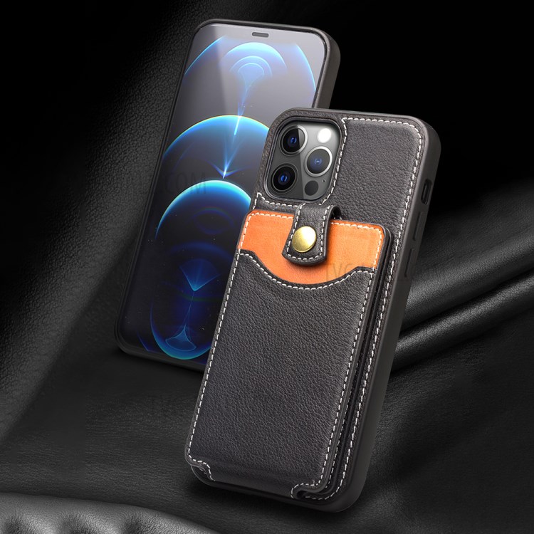 Киалино Бизнес Стиль Кожи + TPU Телефонный Чехол С Держателем Карты Для IPhone 12/12 Pro-7