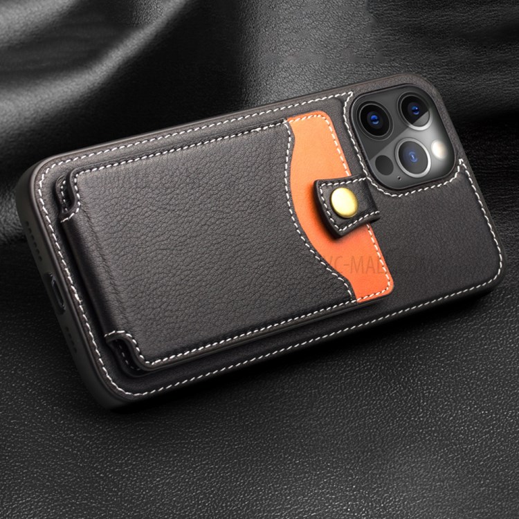 Киалино Бизнес Стиль Кожи + TPU Телефонный Чехол С Держателем Карты Для IPhone 12/12 Pro-8