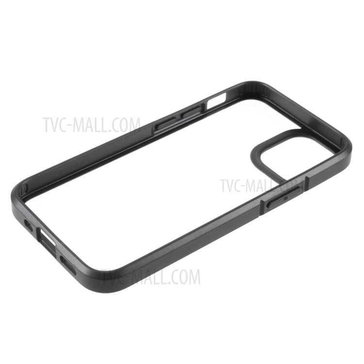 Clear Hybrid Cover Case Mit Dual-Color Frame Design Für IPhone 12 Mini - Schwarz-7