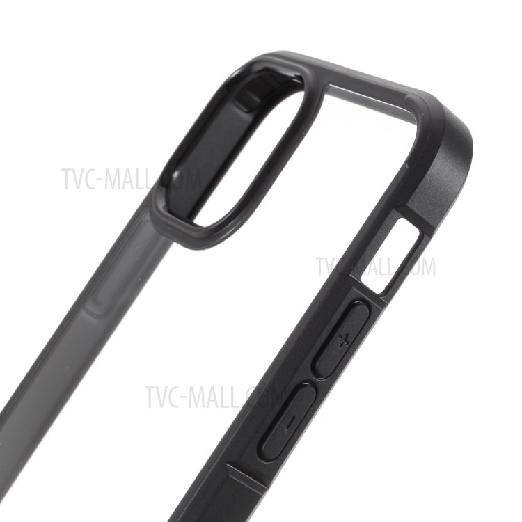 Clear Hybrid Cover Case Mit Dual-Color Frame Design Für IPhone 12 Mini - Schwarz-8