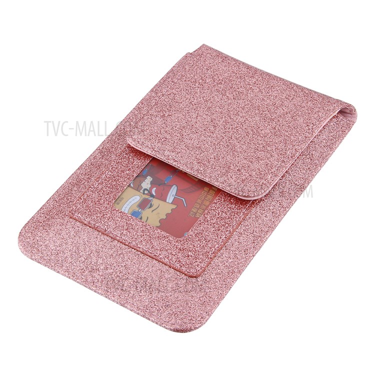PU Leather Mobile Phone Bag Card Holder Multi-functional Waist Pack Crossbody Shoulder Messenger Bag - Rose Gold-10
