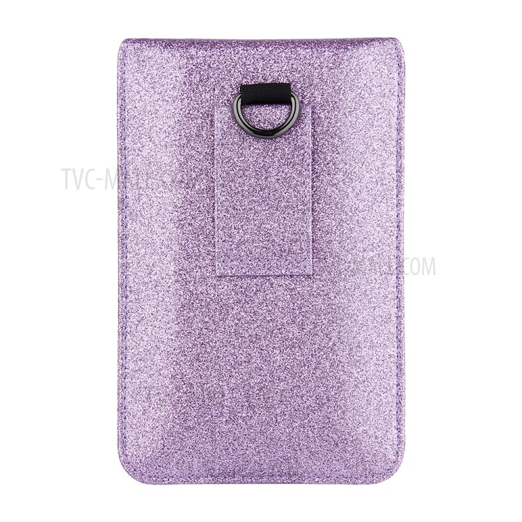 PU Leather Mobile Phone Bag Card Holder Multi-functional Waist Pack Crossbody Shoulder Messenger Bag - Purple-8