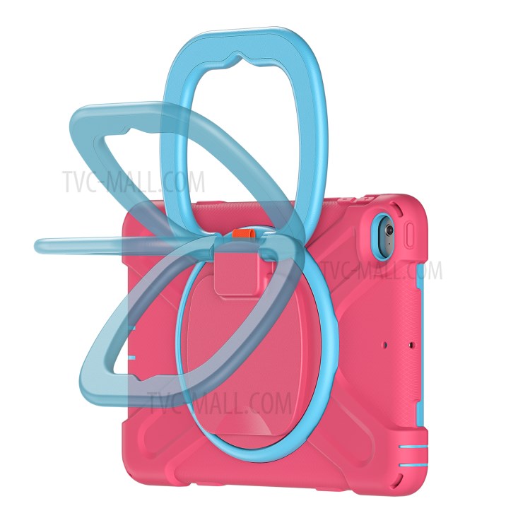 Tablet Cover with 360 Degree Swivel Kickstand and Pen Slot (B Style) for iPad mini 4/(2019) 7.9 inch - Pink/Sky Blue-4