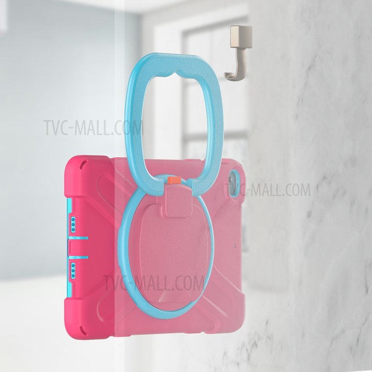 Tablet Cover with 360 Degree Swivel Kickstand and Pen Slot (B Style) for iPad mini 4/(2019) 7.9 inch - Pink/Sky Blue-8