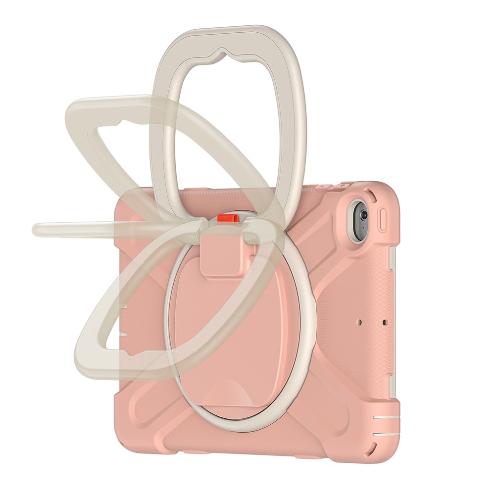 Tablet Cover with 360 Degree Swivel Kickstand and Pen Slot (B Style) for iPad mini 4/(2019) 7.9 inch - Pink/White-4