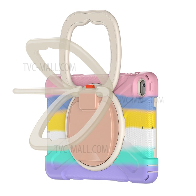 Tablet Cover with 360 Degree Swivel Kickstand and Pen Slot (B Style) for iPad mini 4/(2019) 7.9 inch - Colorful/Pink-4