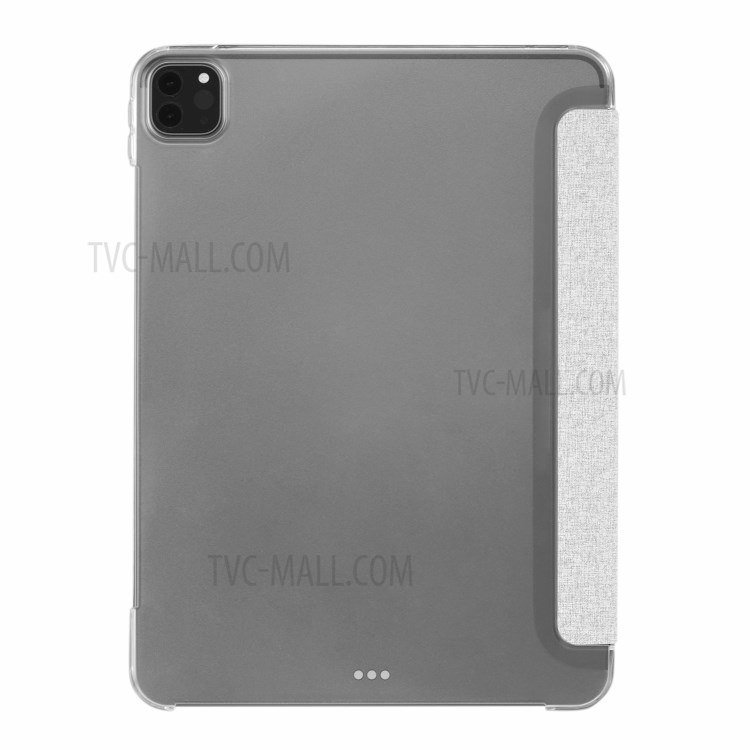 MOMAX PU Leather Tablet Stand Flip Protective Case Cover Shell for iPad Pro 12.9-inch (2021) - Light Grey-2