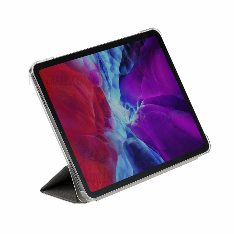 MOMAX Triple-Fold Stand PU Leather Tablet Flip Case Cover Shell for iPad Pro 11-inch (2021) - Light Grey-5