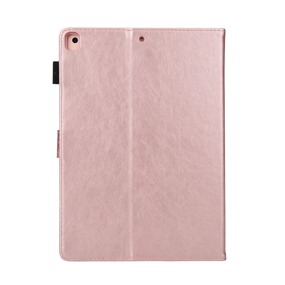 Glitter Shinny Leather Tablet Case Stand Cover Shell with Card Slot for iPad 10.2 (2019)/iPad Pro 10.5-inch (2017)/iPad Air 10.5 inch (2019) - Rose Gold-3