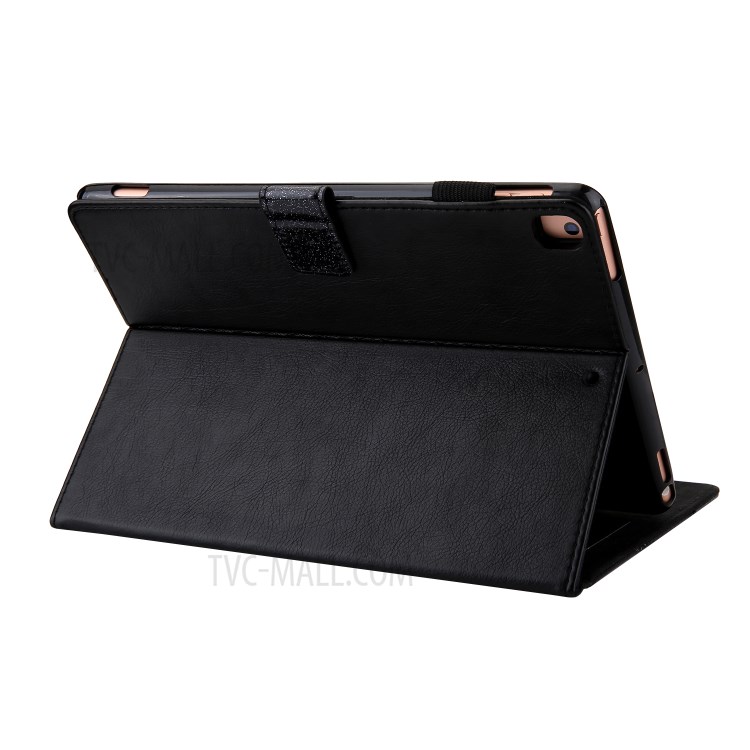 Glitter Shinny Card Slot Stand Design Leather Tablet Case Cover Shell for iPad 9.7-inch (2018/2017)/iPad Air (2013)/iPad Air 2 - Black-5