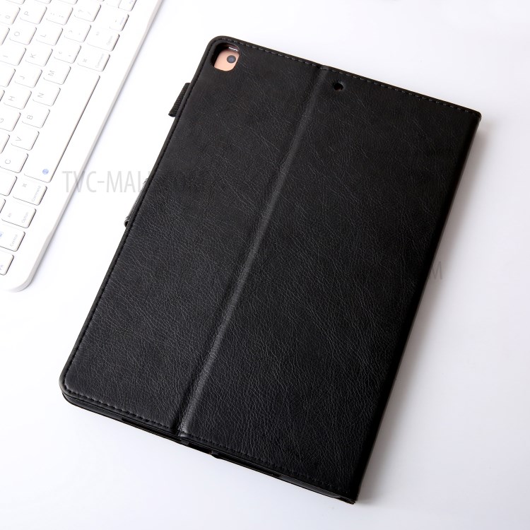 Glitter Shinny Card Slot Stand Design Leather Tablet Case Cover Shell for iPad 9.7-inch (2018/2017)/iPad Air (2013)/iPad Air 2 - Black-8
