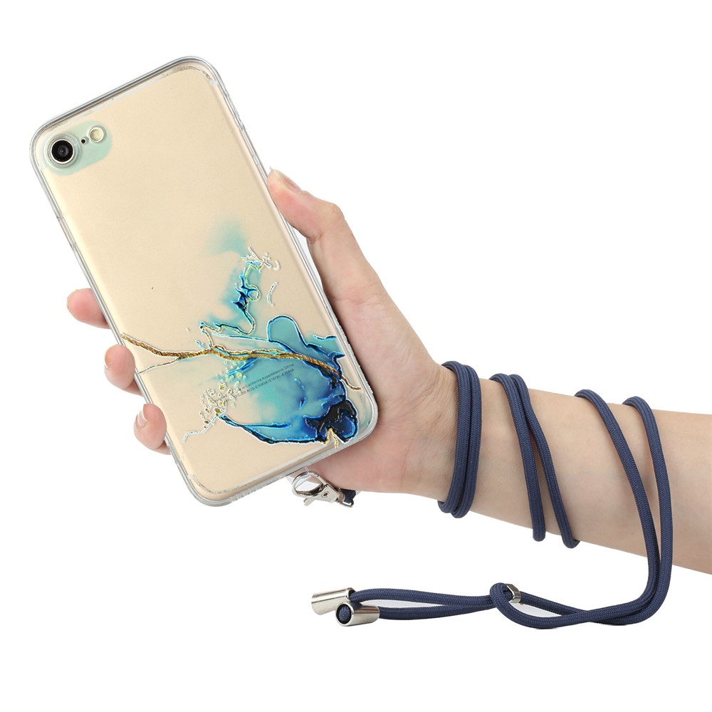 Well-Protected Marble Pattern Soft TPU Case for iPhone 7 4.7 inch/8 4.7 inch/SE (2nd Generation) - Style A-2